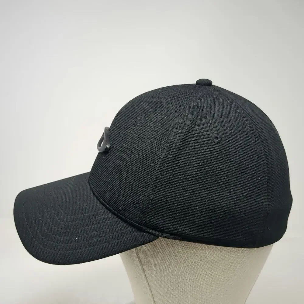Oakley Baseball Cap Black M Performance Flex Carbon Fiber Icon Curved Brim hat
